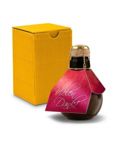 Kleinste Sektflasche der Welt! Vielen Dank — Inklusive Geschenkkarton, 125 ml