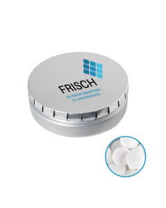 Runde Click-Blechdose Classic 53 mm mit Minties individuell bedruckt (ab 50 Stück)