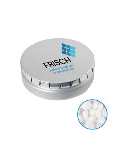 Runde Click-Blechdose Classic 53 mm mit Extra Strong Triangle Minties individuell bedruckt (ab 50 Stück)