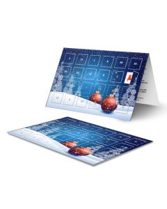 Coupon-Adventskalender als Grußkarte in DIN A6 bedrucken