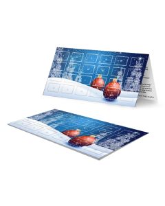 Coupon-Adventskalender als Grußkarte in DIN Lang bedrucken