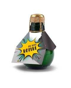 Kleinste Sektflasche der Welt! Du bist Bombe - Ohne Geschenkkarton, 125 ml