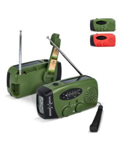 SafeSound Notfallradio mit Solar und Handaufzug