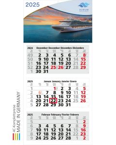 Mehrblock-Monatskalender Medium Light 3 Bestseller (ab 25 Stück)