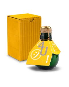 Kleinste Sektflasche der Welt! Only 4 u — Inklusive Geschenkkarton, 125 ml
