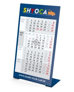Einblatt-Monatskalender Desktop 4 Color (ab 50 Stück)