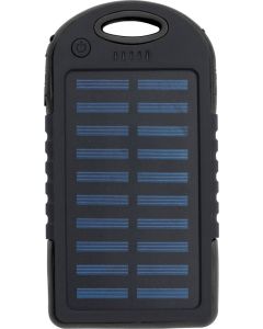 Gummierte ABS Solar-Powerbank Arin