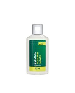 Duschgel Rosmarin-Ingwer, 50 ml, Body Label (R-PET)