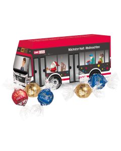  Pralinés von Lindt Lindor im Bus als 3D Präsent bedrucken (ab 100 Stück)