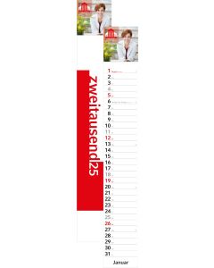 Streifenkalender Combi bedrucken mit Firmenlogo oder Werbung