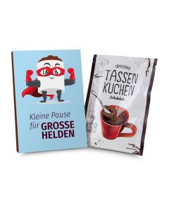 Tassenkuchen Schokolade 70 g, Pause für große Pflegehelden