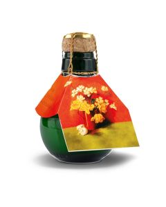 Kleinste Sektflasche der Welt! Blumengesteck - Ohne Geschenkkarton, 125 ml