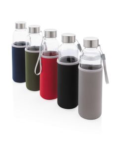 Glasflasche mit Neopren-Sleeve