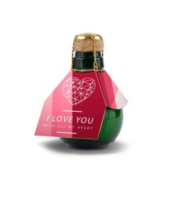 Kleinste Sektflasche der Welt! I love u - Ohne Geschenkkarton, 125 ml