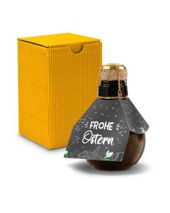 Kleinste Sektflasche der Welt! Frohe Ostern — Inklusive Geschenkkarton, 125 ml