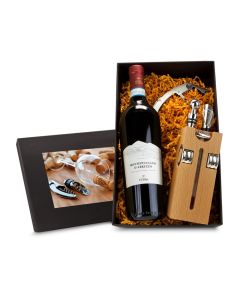 Buche-Block mit Wein