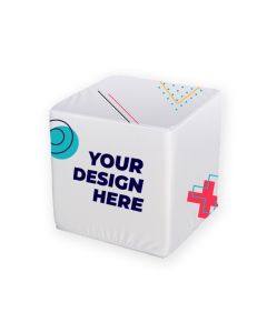 Flatcube Stoff als Nachdruck mit Ihrem Logo