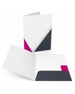 Kartenhülle mit 2 Laschen 6,5x9,5cm inkl. 4/4-farbigem Druck