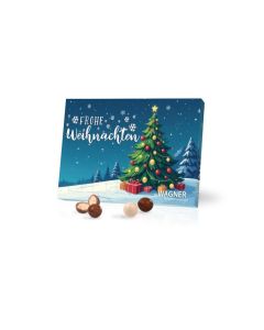Tisch Adventskalender mit Brandt Knusperkugeln bedrucken (ab 500 Stück)