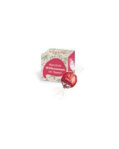 Lindt Lindor Praline in Werbewürfel bedrucken (ab 250 Stück)