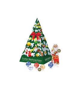 Lindt Minis und Nikolaus Weihnachtsbaum Präsent (ab 100 Stück)