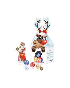 Lindt Santa und Lindt Minis „Rentier“ mit süßer Füllung (ab 150 Stück)