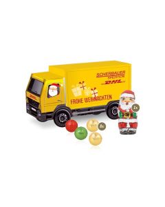 Fairtrade® Schokolade als 3D Präsent LKW bedrucken (ab 100 Stück)