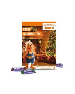 Milka Schokolade Wand-Adventskalender bedrucken (ab 100 Stück)