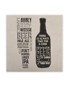 Motivserviette Beer