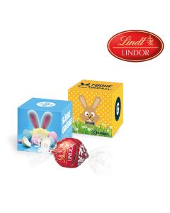 Werbewürfel mit Lindor Praline bedrucken