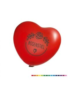 Riesenballon Herzballon mit Werbung bedrucken 65cm