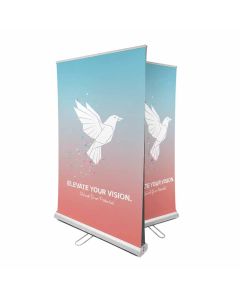 Doppelseitiges RollUp 'Double' Budget 120 x 200cm inkl. Druck und Tasche