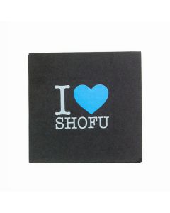 Express schwarze Servietten mit 4-farbigen Digitaldruck