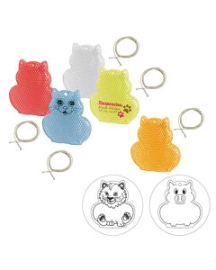 Sicherheitsreflektor Katze individuell gestalten.
