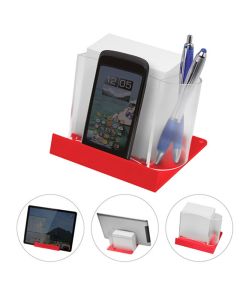 Smartphone-/Tabletständer mit Zettelspeicher (ab 100 Stück)