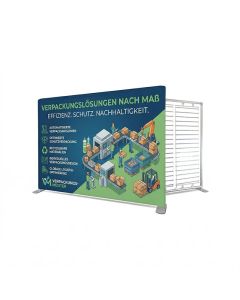 LED Textilwand 3m mit Werbung bedrucken 