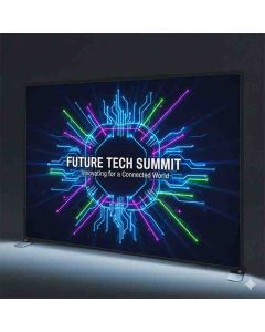 LED Textilwand 3m mit Werbung bedrucken