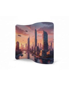 Textilwand S 2,5m mit Werbung bedrucken