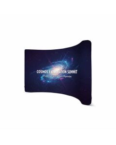 Textilwand gewölbt 4m mit Werbung bedrucken