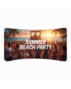 Textilwand gewölbt 5m mit Werbung bedrucken