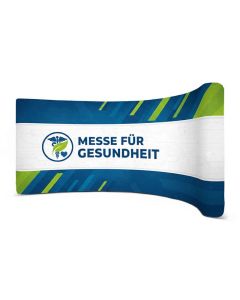 Textilwand gewölbt 6m mit Werbung bedrucken