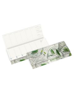 Recycling Tisch-Querkalender Compact als Terminkalender mit Firmenwerbung bedrucken
