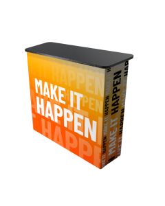 Budget Textil Messetheke individuell bedrucken