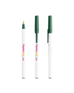 BIC® Round Stic® Ecolutions® Kugelschreiber in dunkelgrün individuell bedrucken.