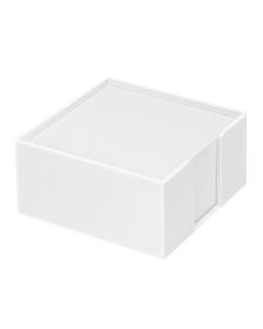 Zettelbox mit weißem Papier flach (ab 100 Stück)