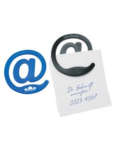 Zettelhalter als @-Symbol mit Notizzettel