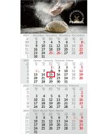 Einblatt-Monatskalender Rational 4 mit roten Kalendarium