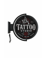 Rotierendes LED-Werbeschild SIDE ⌀50 / 60cm inkl.Druck