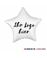 Farbige Stern-Folienballons bedrucken mit Logo 50cm (ab 10 Stück)