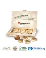 Lindt Schokoherzen in Präsentbox Business zu Weihnachten (ab 100 Stück)